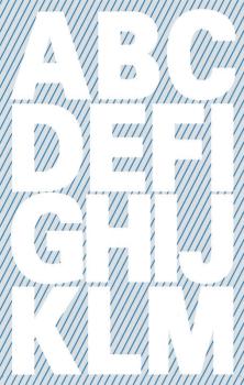 Weatherproof foil letters 25 mm white
